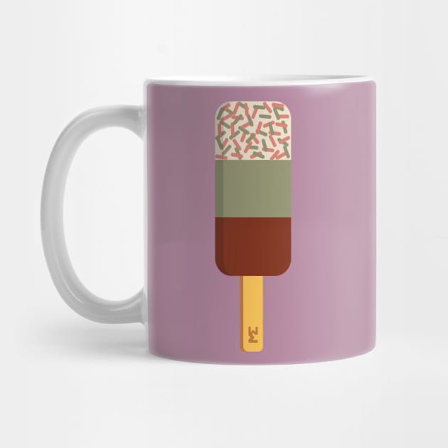 Dusky pink fab ice lolly by MickeyEdwards